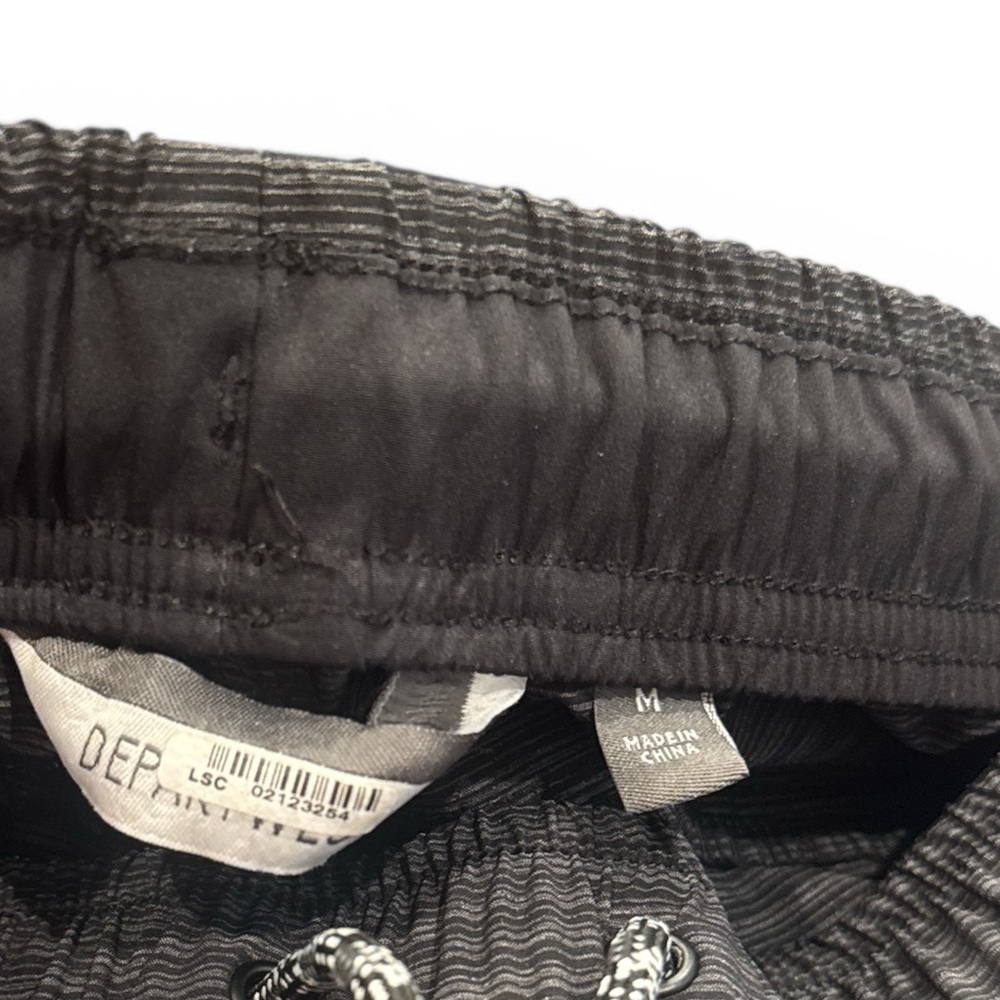 Black Textured Drawstring Shorts - Picture 7 of 12